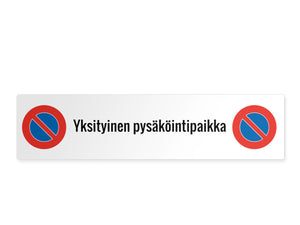 Pysäköintikieltomerkit